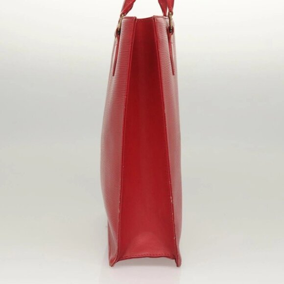 LOUIS VUITTON Epi Sac Plat PM Hand Bag Red - Picture 4 of 15